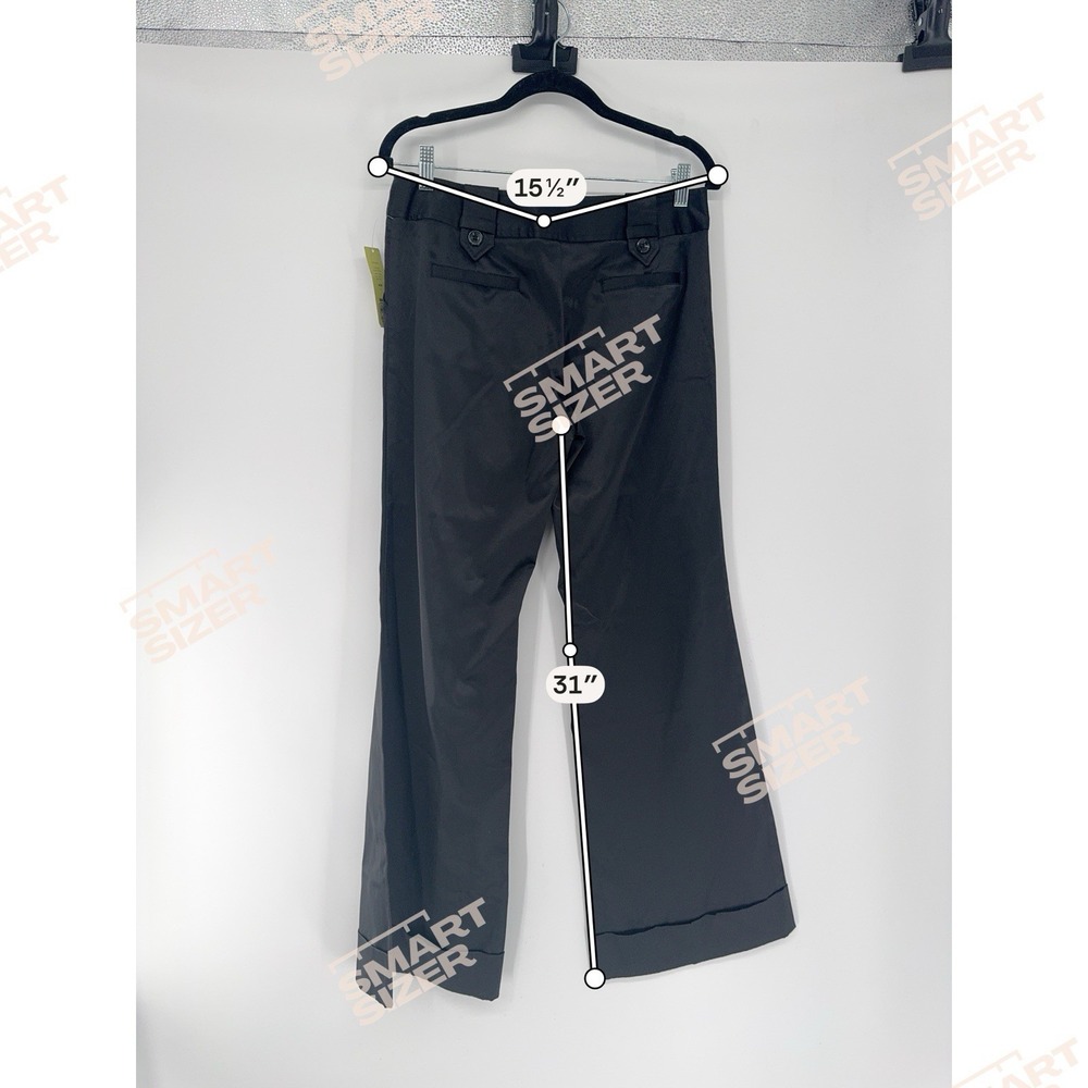 Copper Key Black y2k Wide Leg Cropped Pants Juniors 7 whimsigoth cybergoth VTG - Picture 9 of 9